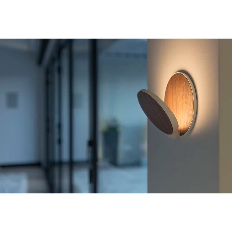 Gravy Single Light Aluminum Dimmable LED Plug-in Flush Mounted Sconce