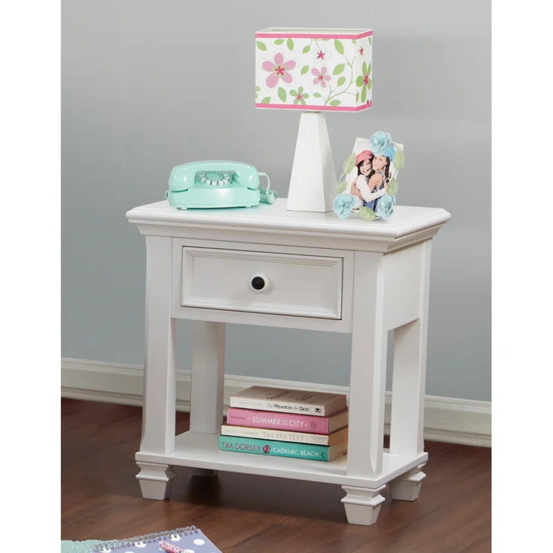 Baby Cache Glendale 1 Drawer Solid Wood Nightstand
