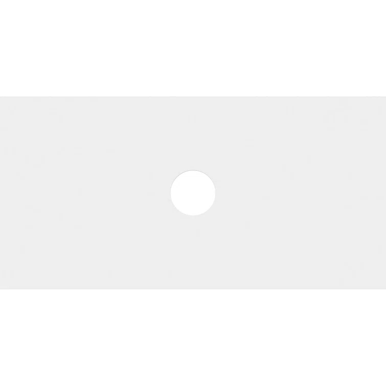 Ekena Millwork 26"W x 13"H x 7"ID x 9"C x 1"P Rectangle Architectural Grade PVC Contemporary Ceiling Medallion CMP34X17RE-04000