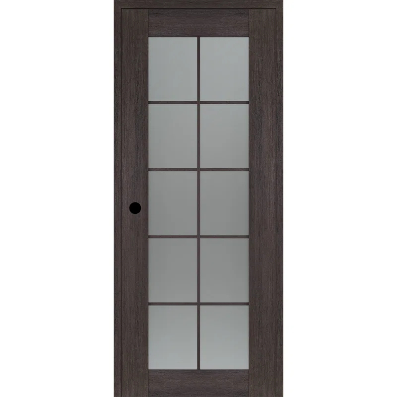 Belldinni Avon 10 Lite Solid Manufactured Wood and Glass Paneled Prefinished Standard Door