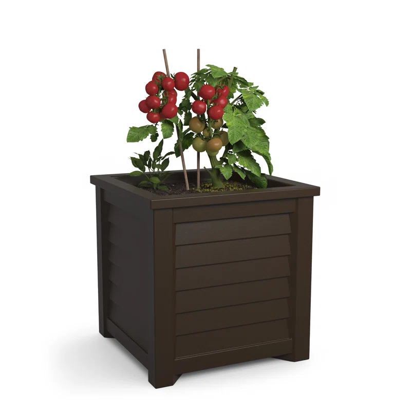 Mayne Inc. Lakeland Square Resin Planter with Water Reservoir