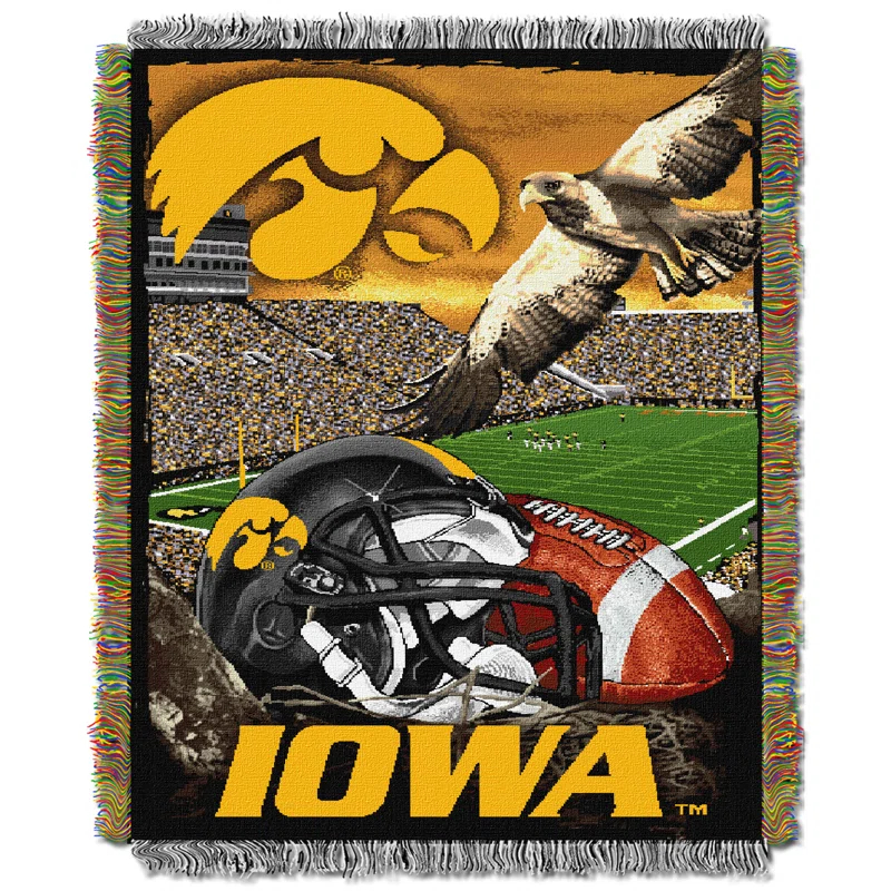 Northwest Co. NCAA Throw Blanket, Homefield Advantage College Sports Decor, 48x60 Inches