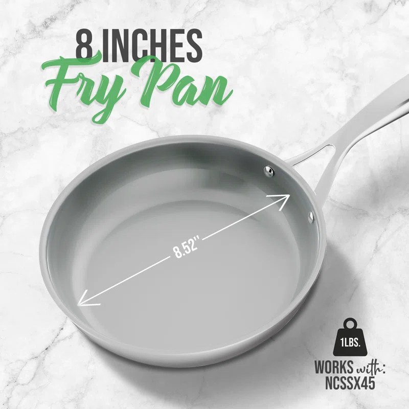NutriChef NutriChef Stainless Steel Non-Stick Frying Pan