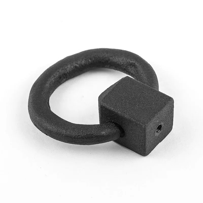 The Renovators Supply Inc. Wrought Iron Cabinet Gate Door Ring Pull Multipack (Set of 12)