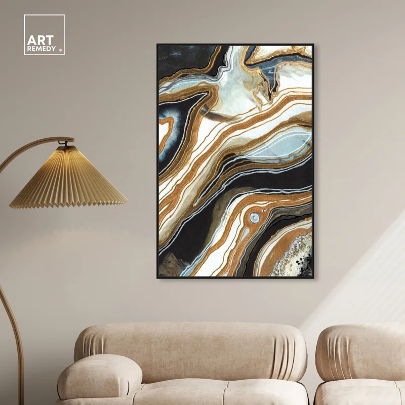 Art Remedy Black and Gold I