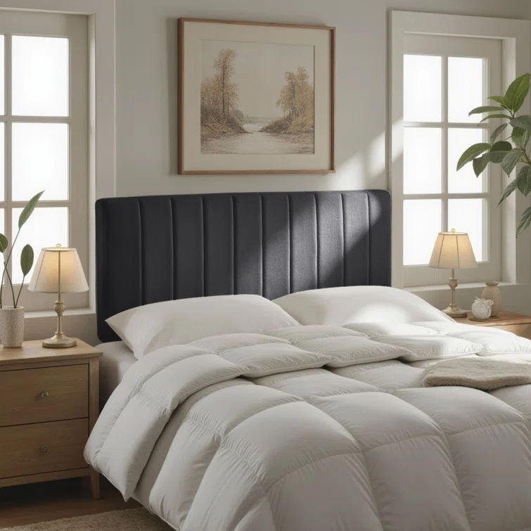 Wade Logan® Chastelyne Upholstered Easy Assemble Wall Mounted Headboard