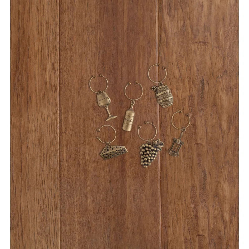 Twine Grapevine Gold Vineyard Wine Charms