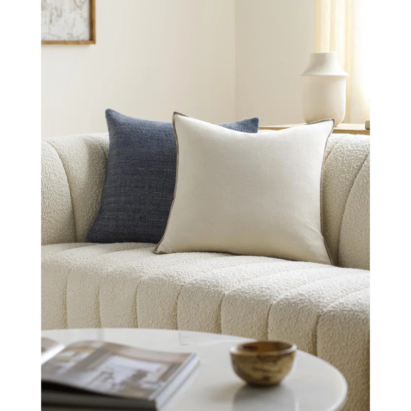 Livabliss Merrow Cotton Reversible Throw Pillow
