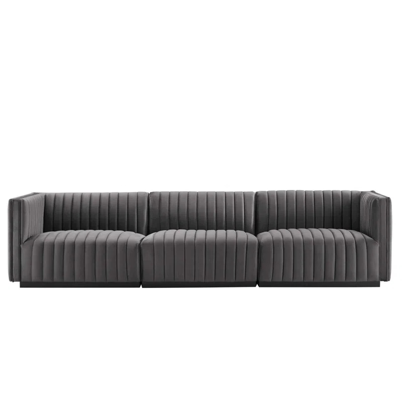 Conjure Channel Tufted Upholstered Fabric Sofa by Modway
