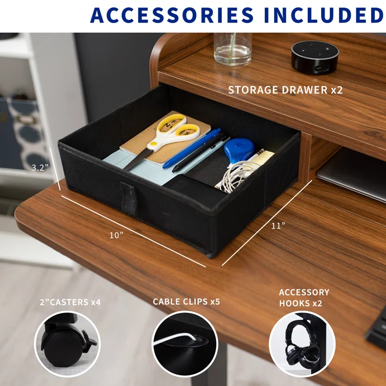 Vivo Adjustable Metal Base Standing Desk