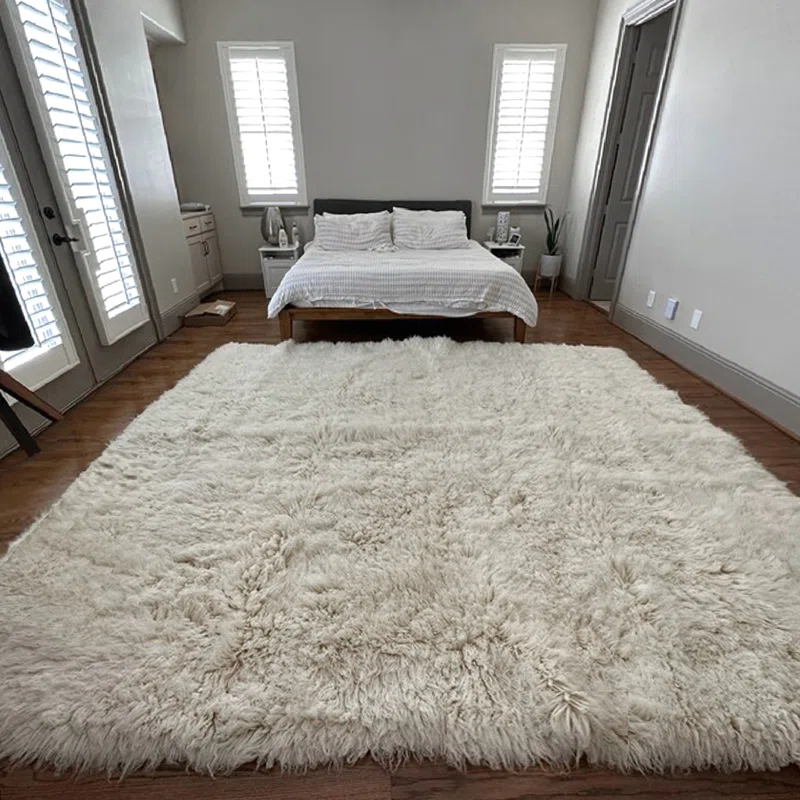 Mercer41 Ultra-plush Greek Flokati rugs. Thick 4" shag pile. Cugina Wool Area Rug