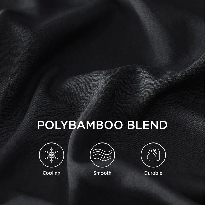 Bedsure Bedsure Pillow Cases Queen Size Set Of 2 - Polyester & Rayon Derived From Bamboo Cooling Pillowcase, Breathable, Soft And Wrinkle-Free Pillow Covers With Envelope Closure, Gifts, 20X30 Inches