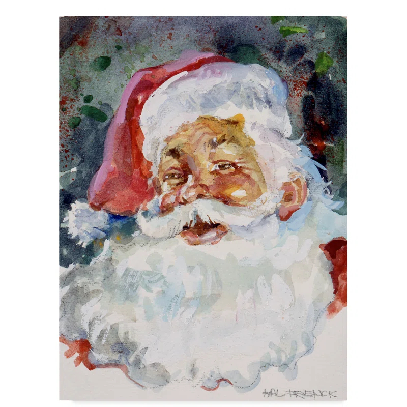 Trademark Fine Art Hal Frenck " Santa Face " by Hal Frenck