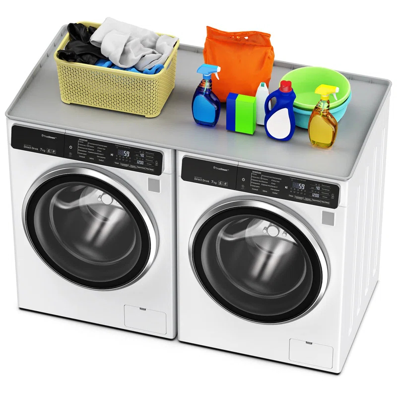 chuangyanUS Washer Dryer Countertop, 54"×26.8" Washer And Dryer Covers,Non-Slip Waterproof Washing Machine Cover Protector Top Load