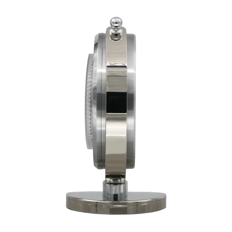 Seiko Silver Globe Tabletop Clock