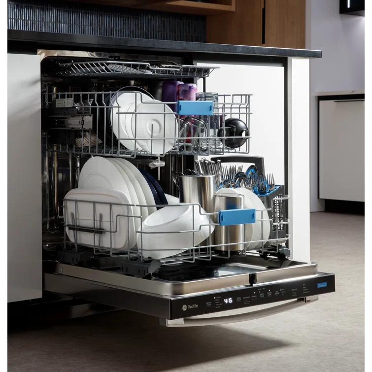 GE Profile™ PDT715SYVFS 24" 44 Decibel ENERGY STAR Certified Smart Built-in Top Control Dishwasher with Adjustable Rack and Tub