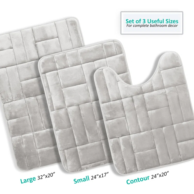 Clara Clark Memory Foam Bath Rug