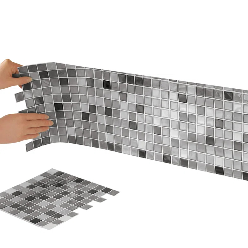 Winston Brands Mosaic 10'' W x 10'' L Gel Peel and Stick Mosaic Tile