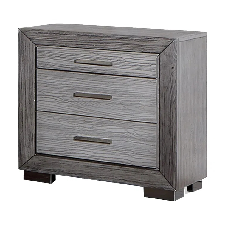 Benjara Reno 26'' W Solid Wood Nightstand