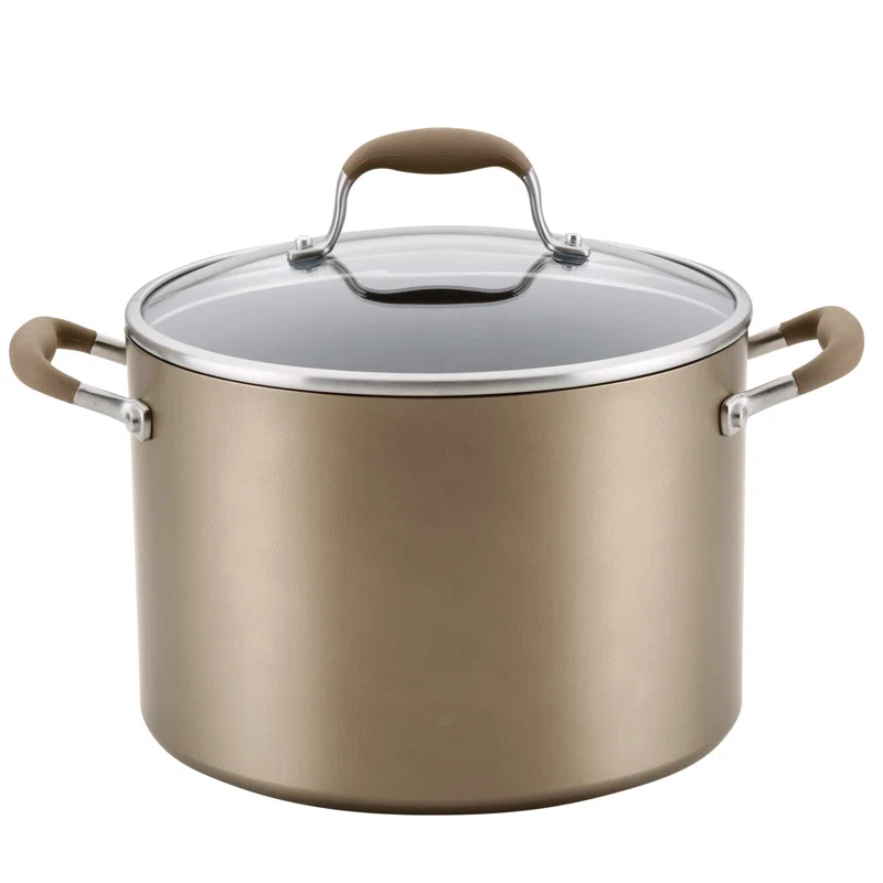 Anolon Anolon Advanced Home Hard Anodized Nonstick Stockpot With Lid, 10 Quart