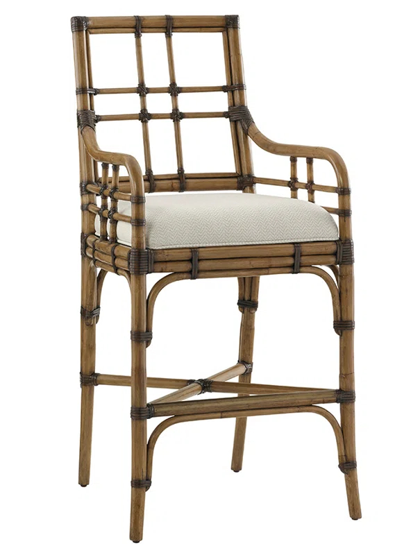 Tommy Bahama Home Twin Palms Lands End Bar Stool | Wayfair
