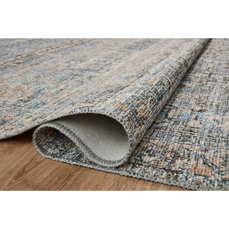 Amber Lewis x Loloi Amber Lewis x Loloi Billie Denim / Blush Area Rug