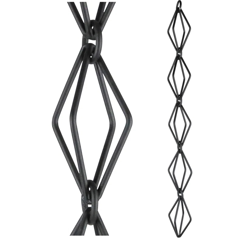 U-nitt Diamond Rain Chain 8.5 ft
