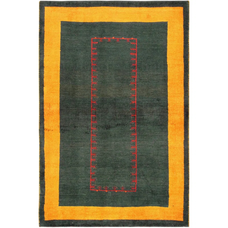Pasargad Tribal One-of-a-Kind 3'4" X 5'1" New Age Wool Area Rug in
