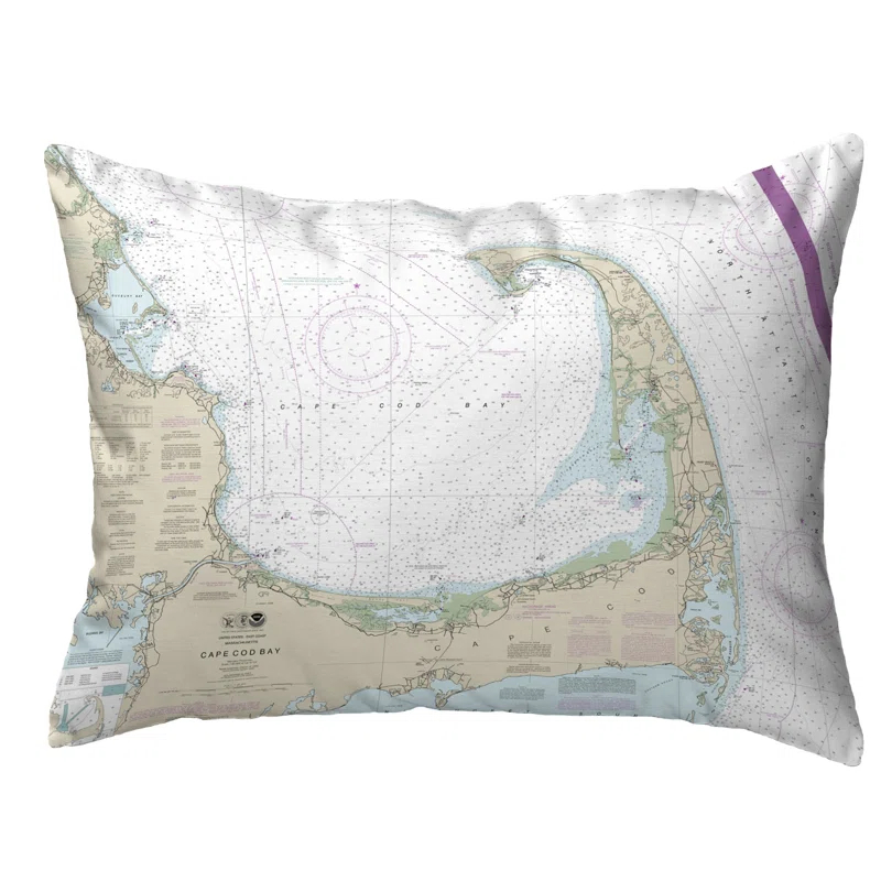 Betsy Drake Interiors Indoor/Outdoor Reversible Throw Pillow