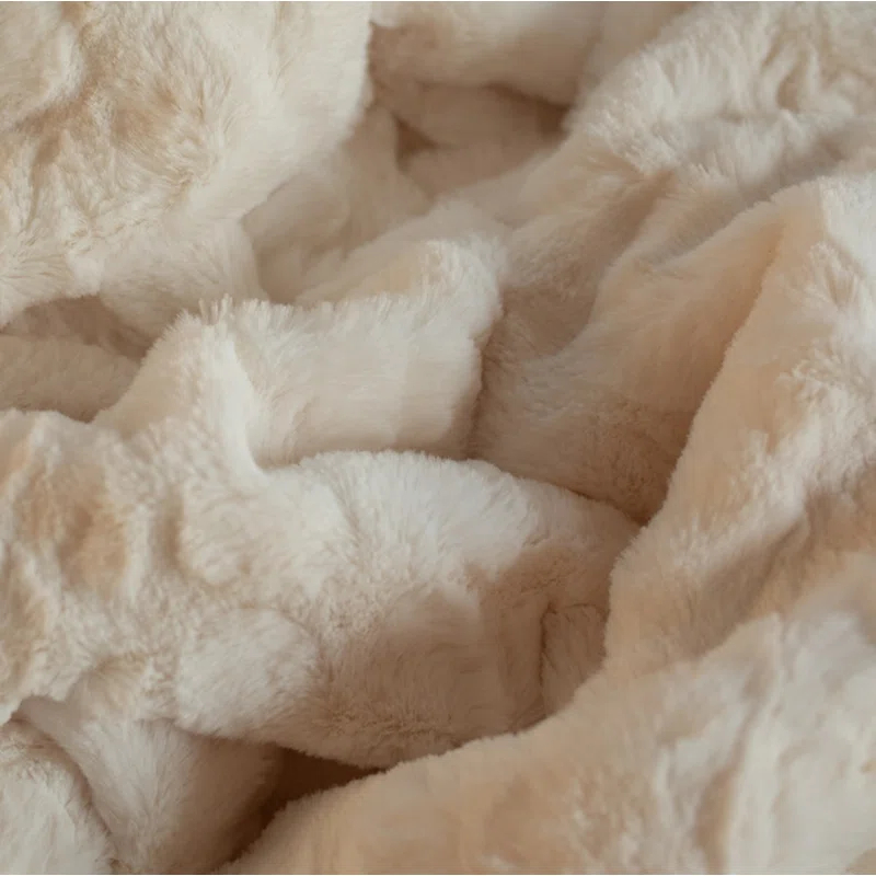 Graced Soft Luxuries Double Sided Faux Fur Throw Blanket, Multiple Colors