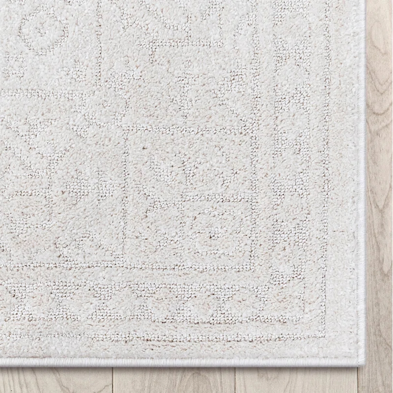 Well Woven Well Woven Harlow Cloud Medallion Farmhouse Medallion Ivory Area Rug