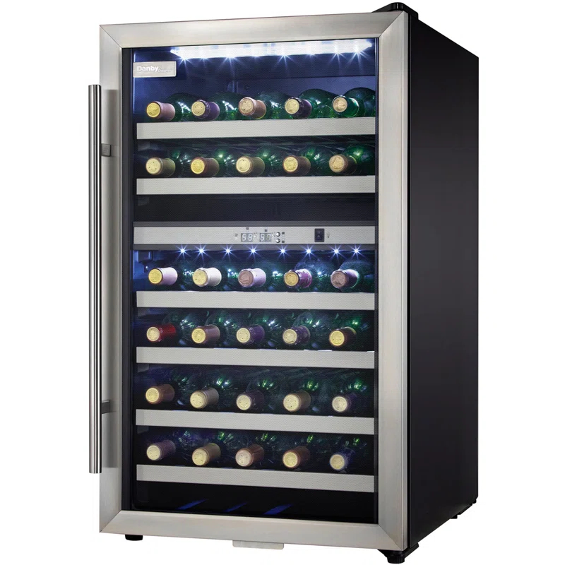 Danby Danby Dual Zone 19.44'' Freestanding 38 Bottle Wine Refrigerator with Reversible Door