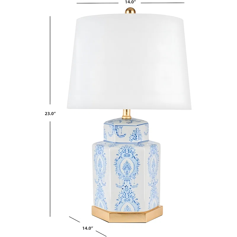 Bloomsbury Market Bodin White Ceramic Table Lamps - Set Of 2 (LED Bulbs Included)