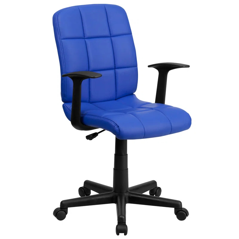 ColorLife Bonavant Mid-Back Quilted Vinyl Swivel Task Office Chair