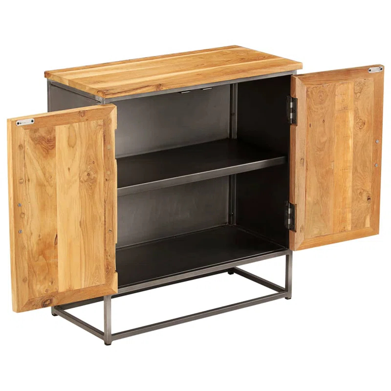 East Urban Home Sideboard Recycled Teak and Steel