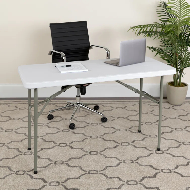 Flash Furniture Noah 4' Rectangular Plastic Event Folding Table