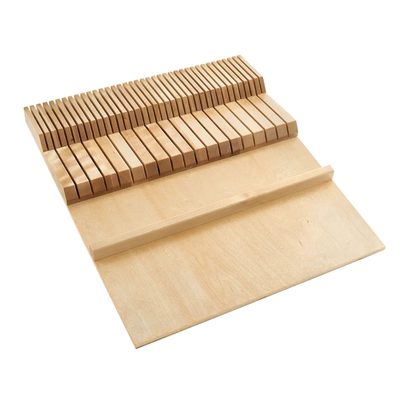 Rev-A-Shelf Rev-A-Shelf Dual Row Trimmable Knife Block Drawer Organizer Insert