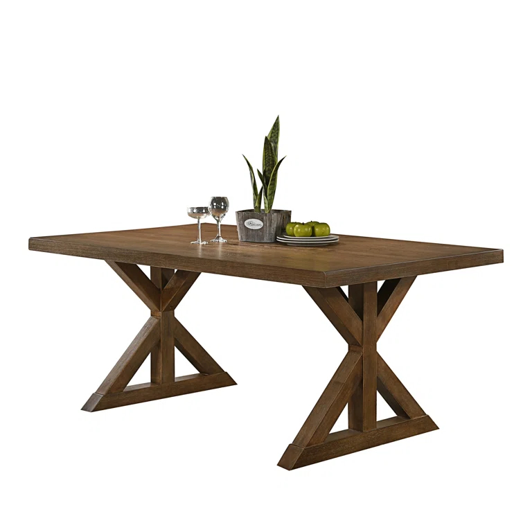 Lark Manor™ Tamika Enna Morden Farmhouse Wood Dining Table