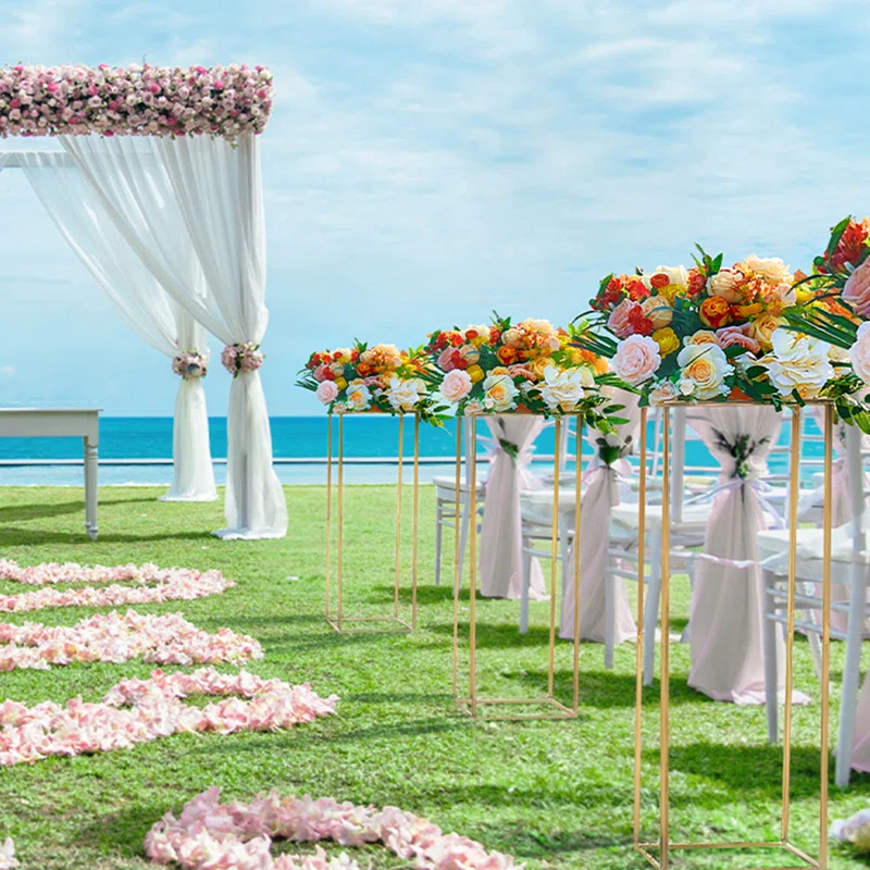 VEVOR VEVOR 31.5inch High Metal Wedding Flower Stand Floral Display Racks (Set of 2)