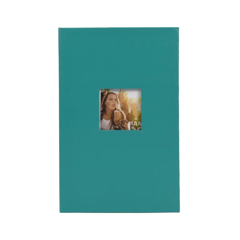 Ebern Designs New View Gifts Ring Bound Teal Photo Album, Holds 3 Photos Per Page, 4"X6" Photos