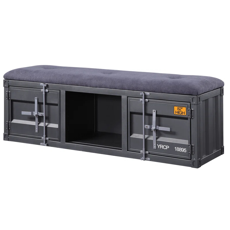 Acme Cargo Fabric Upholstered Storage Bench