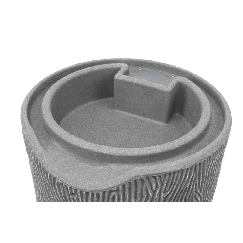 Good Ideas Good Ideas 50 Gallons Plastic Drainable Dual Overflow Planter Rain Barrel