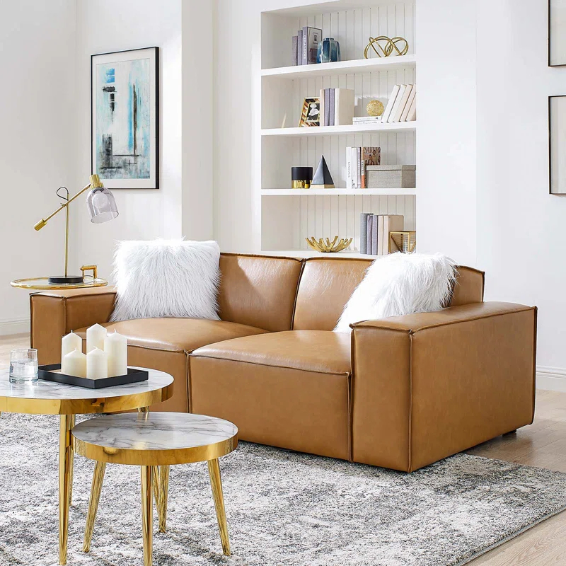 Modway Modway Restore Vegan Leather Loveseat