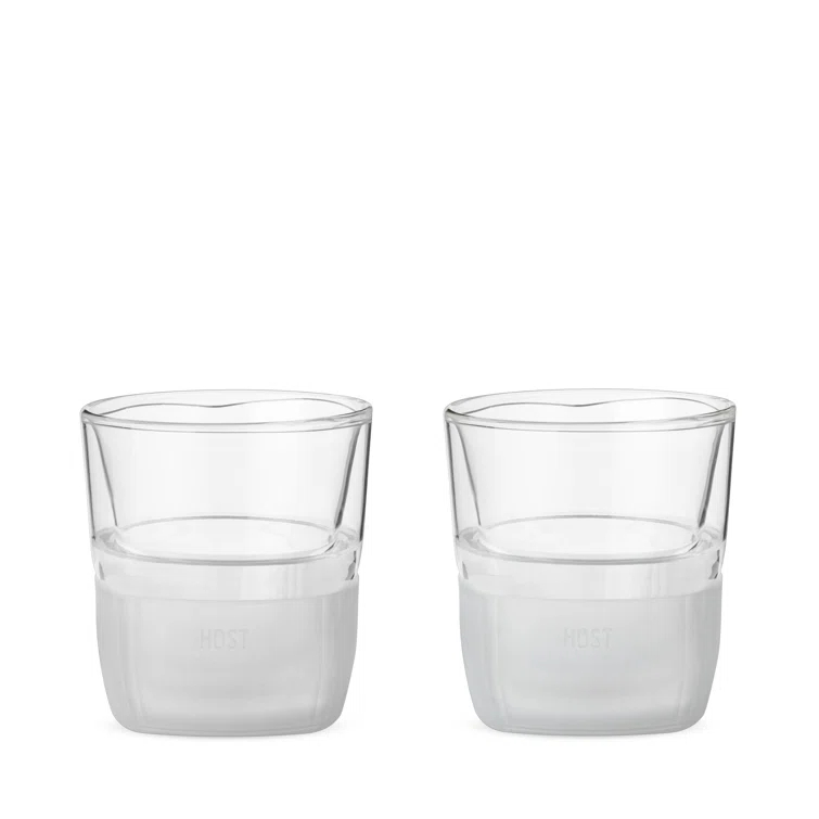 Glass Whiskey FREEZE Cooling Cup (Set of 2)