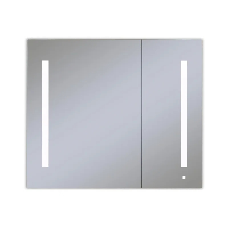 Robern AiO Recessed Framed Medicine Cabinet with 3 Adjustable Shelves and LED Lighting