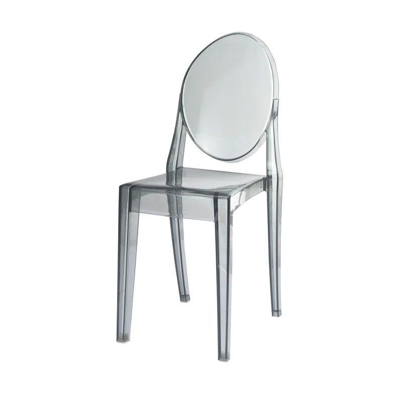 Orren Ellis Shelocta King Louis Back Side Chair in Clear (Set of 2)