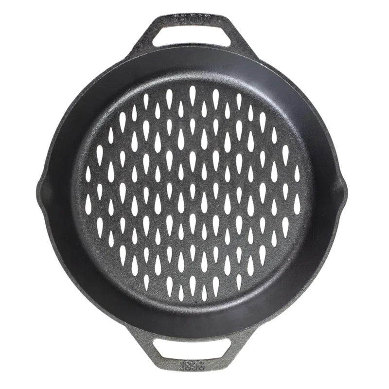 Lodge 12 Inch Dual Handle Grill Basket