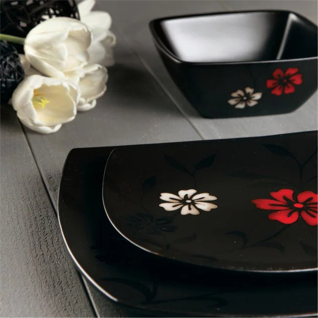 Gibson Gibson 16 Piece Evening Blossom Dinnerware Set