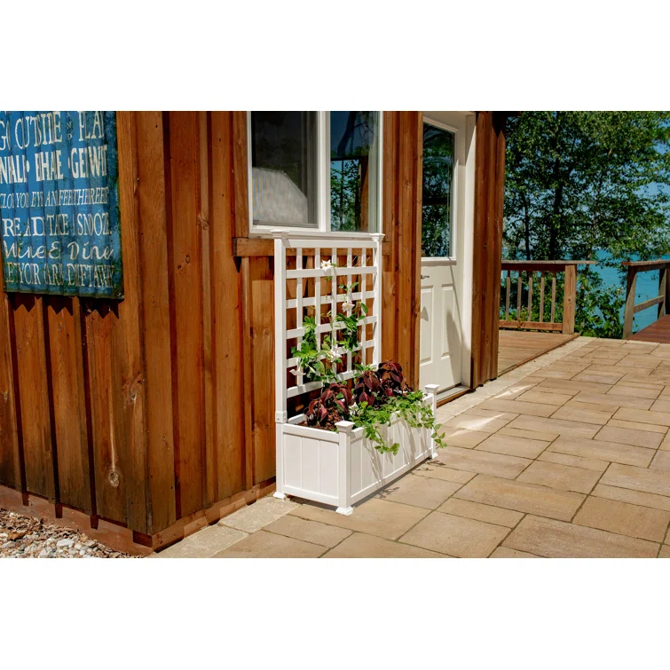 Vita Huron Planter Box with Trellis