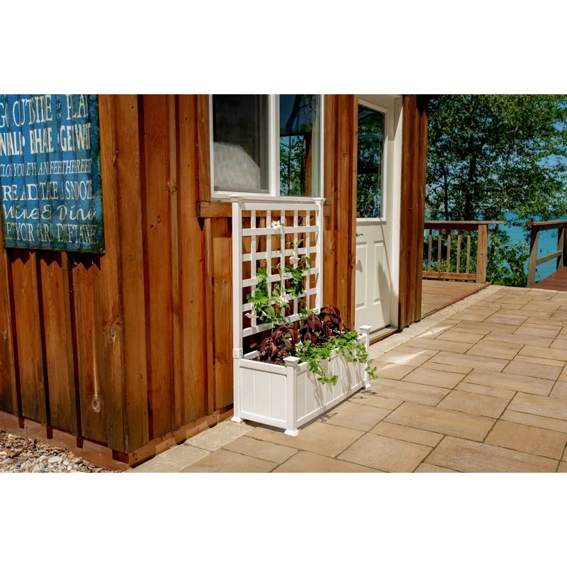 Vita Huron Planter Box with Trellis